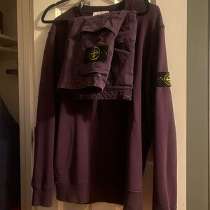 STONE ISLAND     sweater - XL (regular L) shorts -type SL (w30)